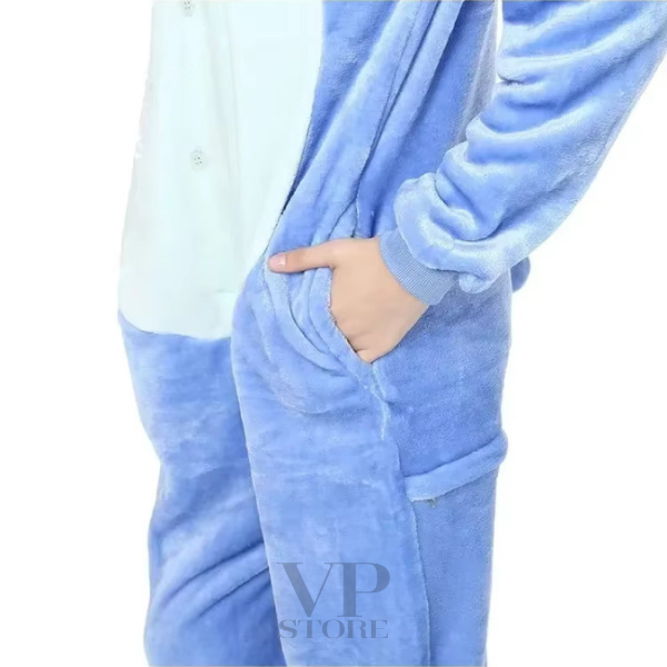 Stitch and Angel plush pyjamas, winter jumpsuit