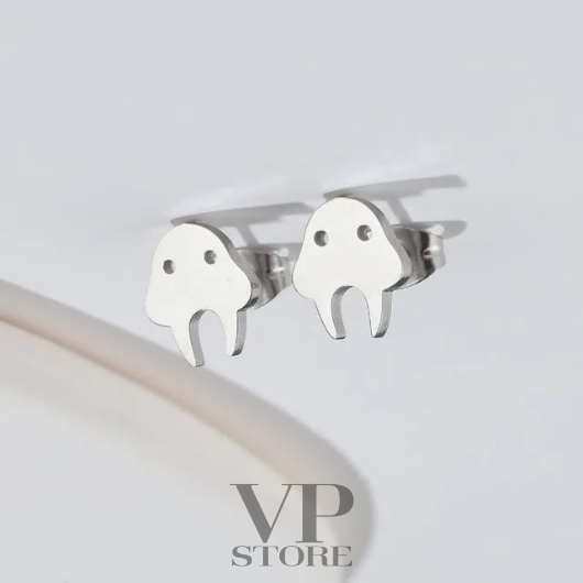 Stainless steel earrings - fun ghosts