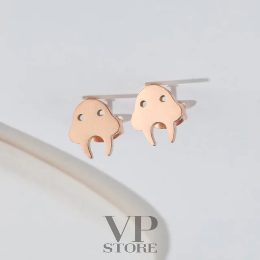 Stainless steel earrings - fun ghosts