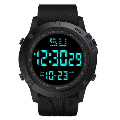 Multifunctional Men's Sports Digital Watch - Water Resistance Luminous