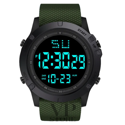 Multifunctional Men's Sports Digital Watch - Water Resistance Luminous