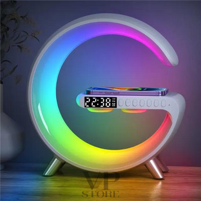 Multifunction Wireless Charger Pad Stand Speaker - Night Light - Charging Station for iPhone, Samsung, Xiaomi and Huawei