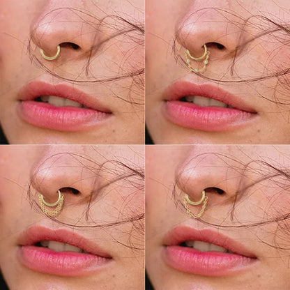 Septum and Tragus Piercing