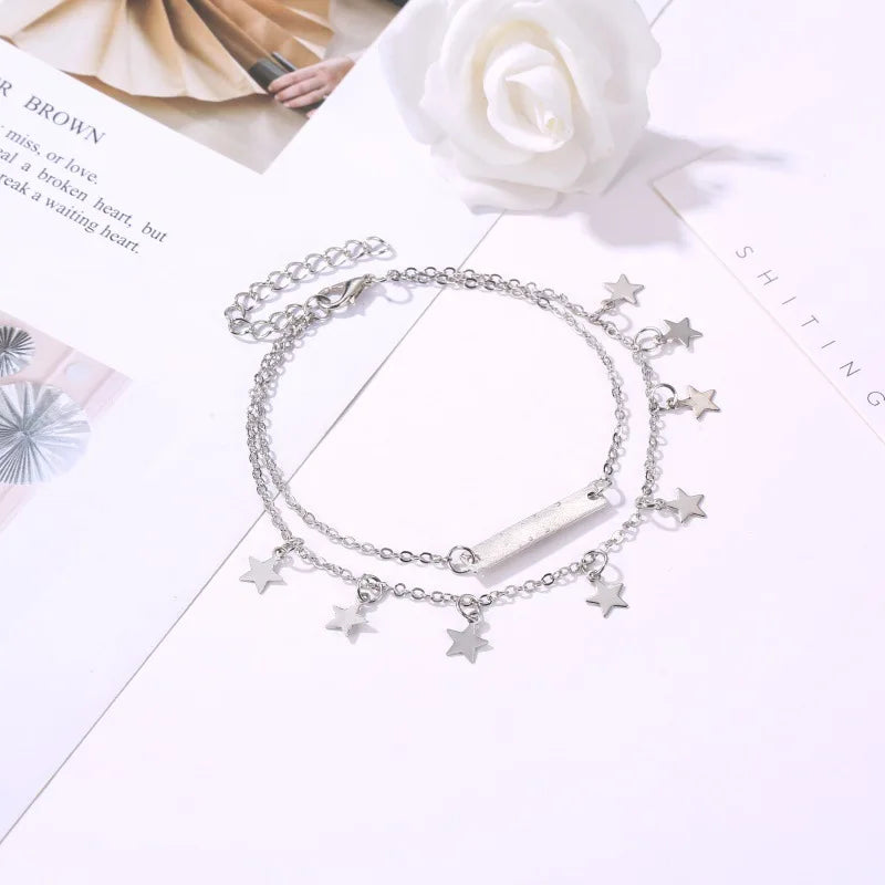 Star Charms Anklet