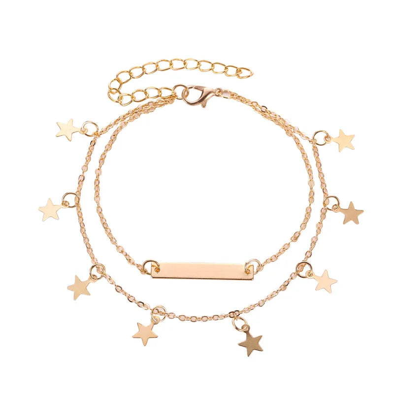 Star Charms Anklet